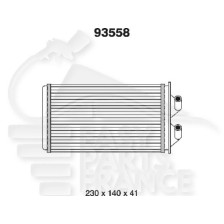 RADIATEUR DE CHAUFFAGE TOUS TYPES 232 X 139 X 42 pour FIAT CINQUECENTO