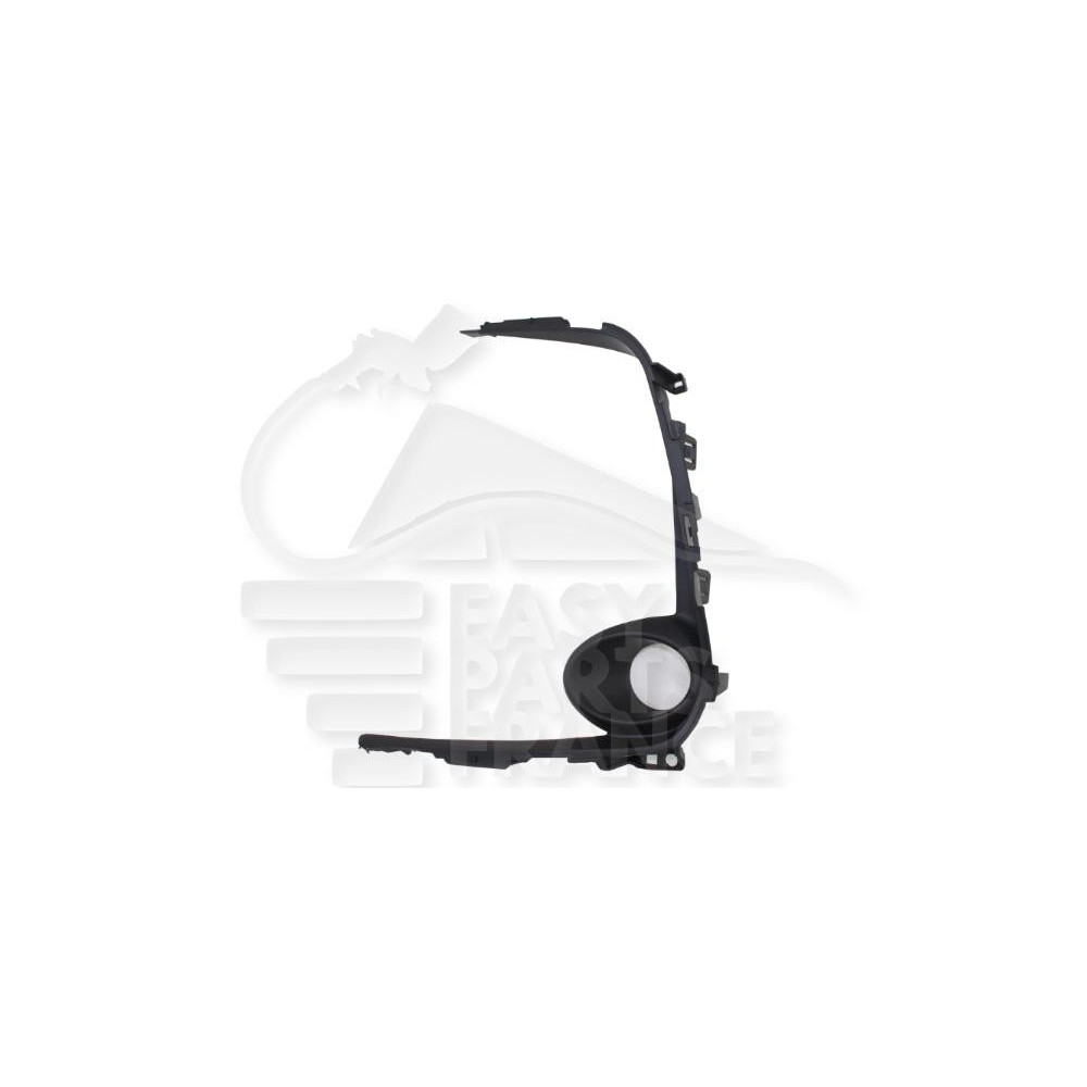 MOULURE DE PARE-CHOC AVANT-GAUCHE NOIRE AVEC EMPLACEMENT ANTI-BROUILLARD pour TOYOTA COROLLA