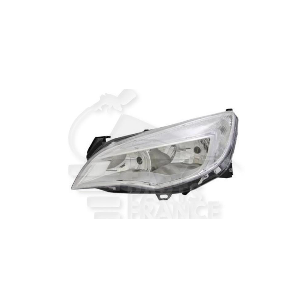 PHARE OPTIQUE GAUCHE H7+H7 ÉLECTRIQUE AVEC MOTEUR FOND CHROME pour OPEL ASTRA