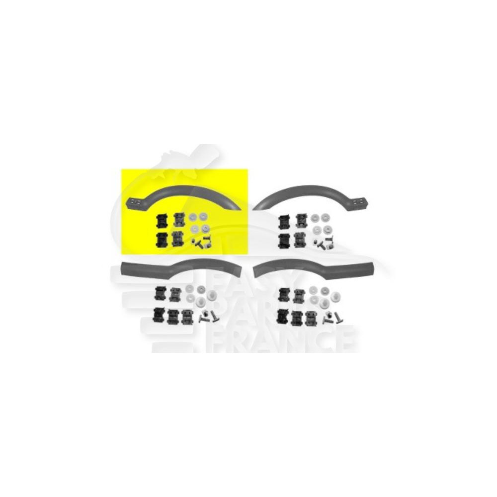 ELARGISSEUR AILE AVANT-DROIT NOIR pour OPEL ZAFIRA