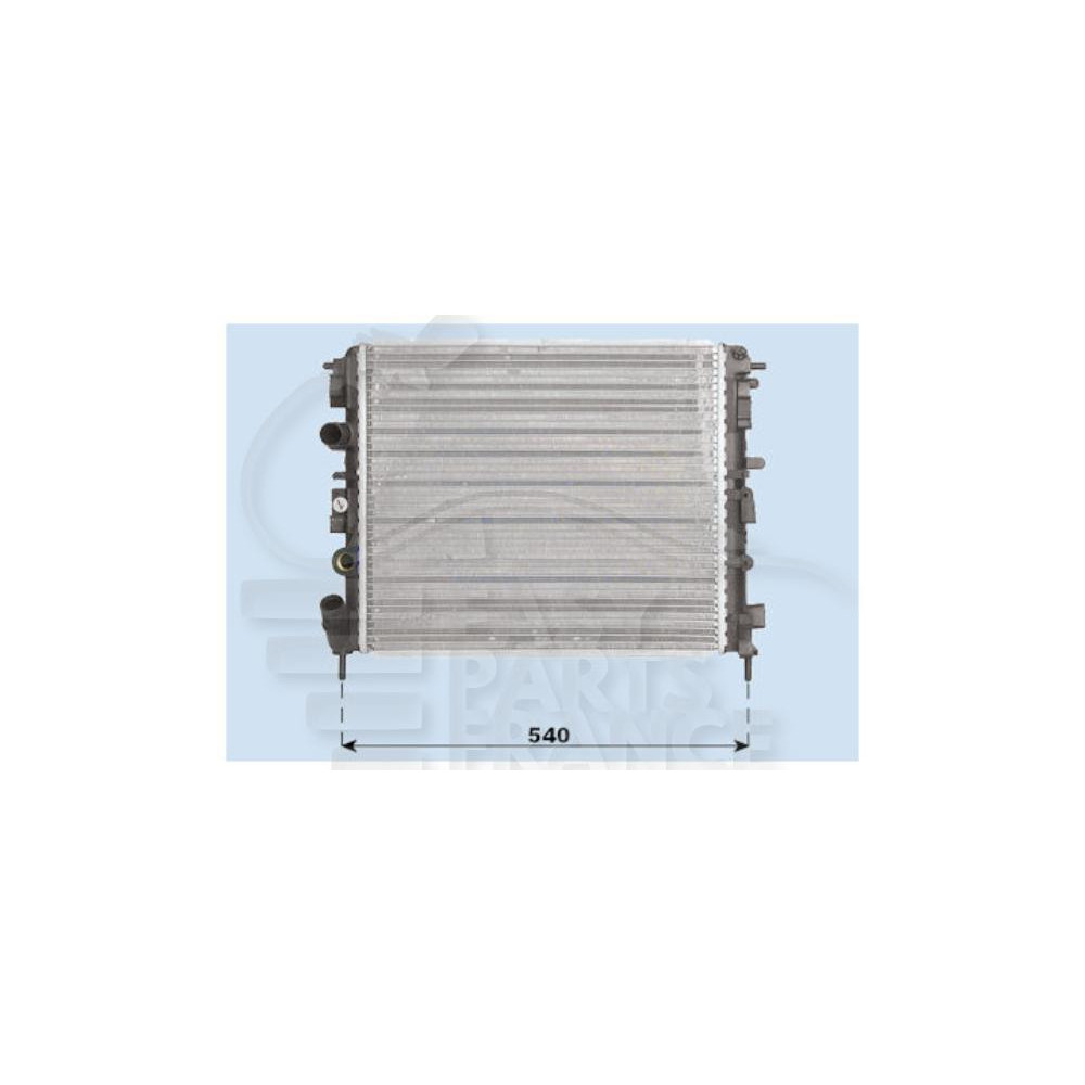 RADIATEUR 1.9 DROIT SANS CLIM 480 X 414 X 19 pour RENAULT CLIO