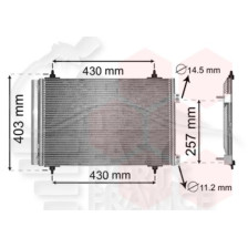 CONDENSEUR TOUS TYPES pour PEUGEOT 3008