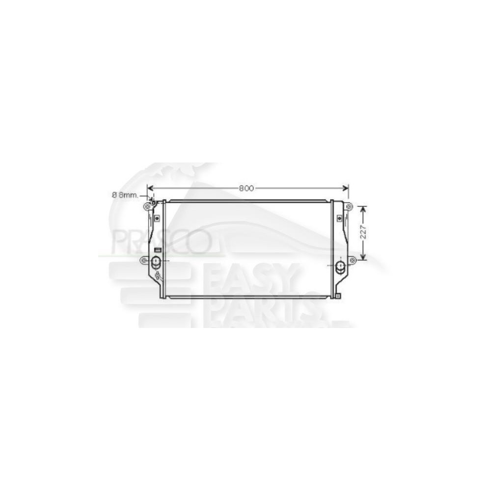 RADIATEUR 2.4 D4D BOÎTE MÉCA AVEC OU SANS CLIM pour TOYOTA RAV 4