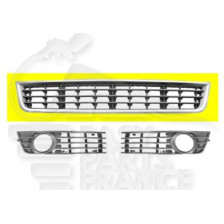 GRILLE DE PARE-CHOC AVANT CENTRALE NOIRE pour AUDI A4