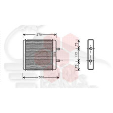RADIA DE CHAUF TT TYPES - 214 X 263 X 25 