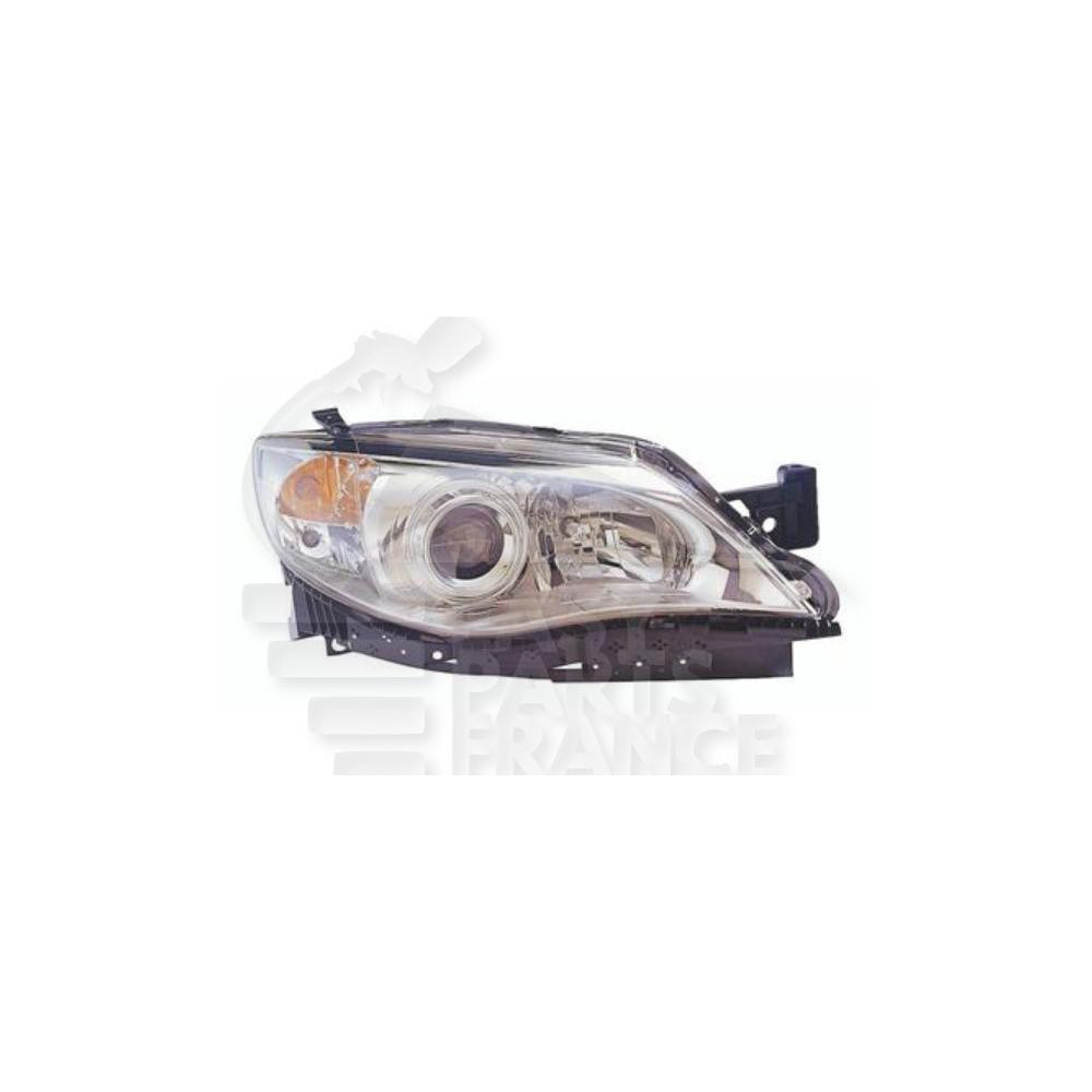 PHARE OPTIQUE DROIT H7+HB3 ÉLECTRIQUE AVEC MOTEUR FOND CHROME pour SUBARU IMPREZA