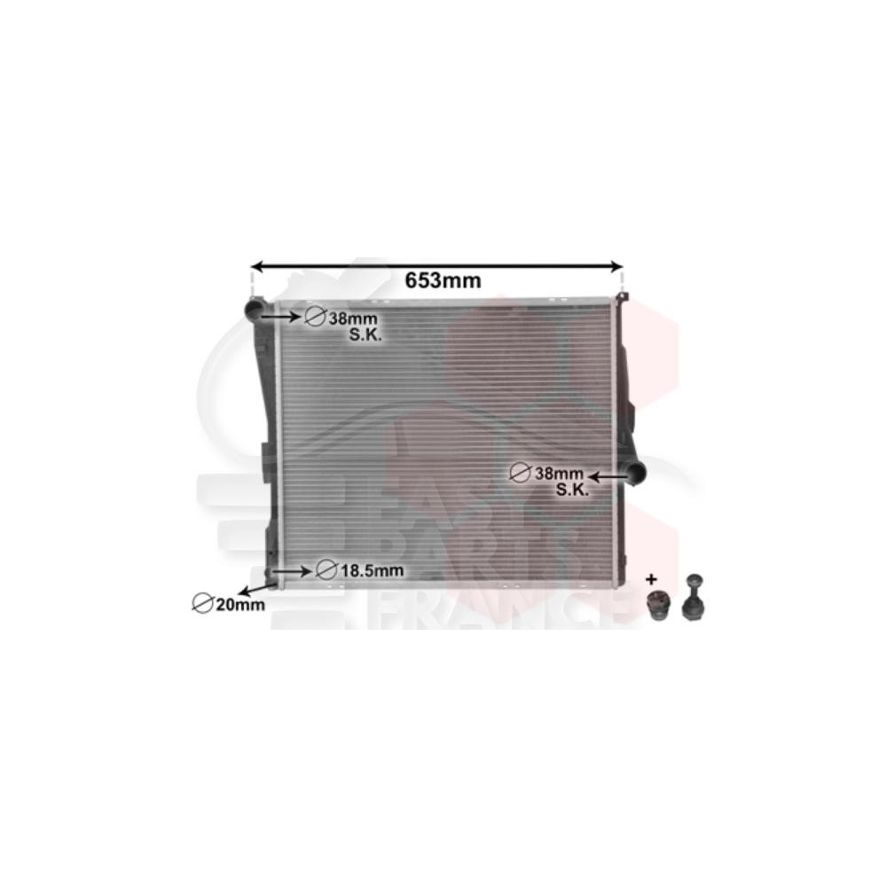 RADIATEUR 2.0 I BOITE AUTO/MÉCA 580 X 495 X 30 pour BMW X3
