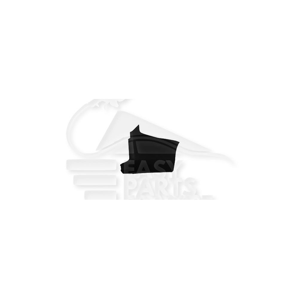 CROSSE DE PARE-CHOC ARRIÈRE-DROIT NOIRE 2 PORTES pour FORD TRANSIT CUSTOM