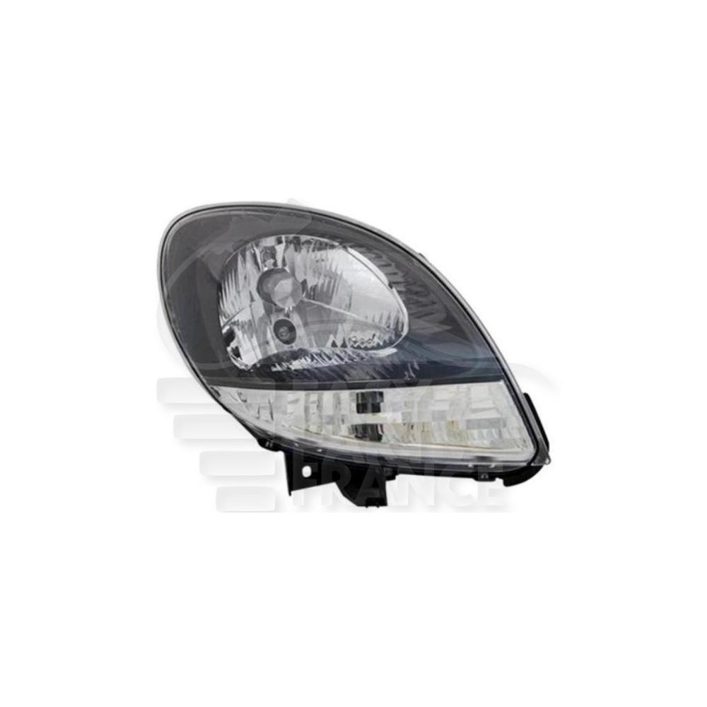 PHARE OPTIQUE DROIT H4 ÉLECTRIQUE SANS MOTEUR FOND NOIR FOND BLANC pour RENAULT KANGOO