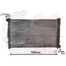 RADIATEUR 2.4/2.6/2.8 ESSENCE -BOÎTE MÉCA - 630 X 400 X 32 pour AUDI A6