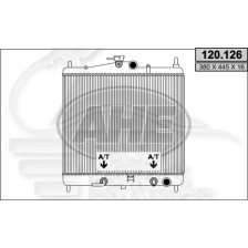 RADIATEUR ESSENCE 1.6 V BOÎTE AUTO AVEC OU SANS CLIM pour NISSAN NOTE
