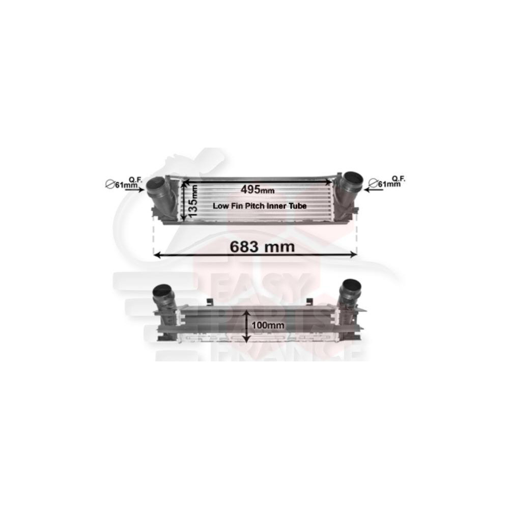 ECHANGEUR 135 I 495 X 133 X 100 pour BMW S1 F 20