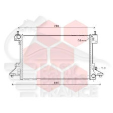 RADIATEUR 1.4I HYBRID 675 X 434 X 16 pour OPEL AMPERA