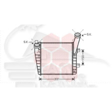 ECHANGEUR 3.0 TDI DROIT 286 X 292 X 50 pour AUDI Q7