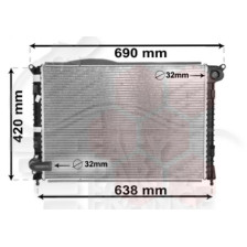 RADIATEUR 1.4/1.6 BOÎTE MÉCA AVEC CLIM 577 X 400 X 28 pour MINI /