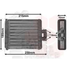 RADIATEUR DE CHAUFFAGE TOUS TYPES 180 X 176 X 32 pour VOLKSWAGEN FOX