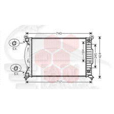 RADIATEUR 2.0 I AVEC OU SANS CLIM BOÎTE AUTO - 630 X 398 X 32 pour SEAT EXEO