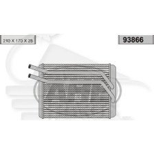 RADIATEUR DE CHAUFFAGE TOUS TYPES 205 X 170 X 45 pour HYUNDAI SANTA FE