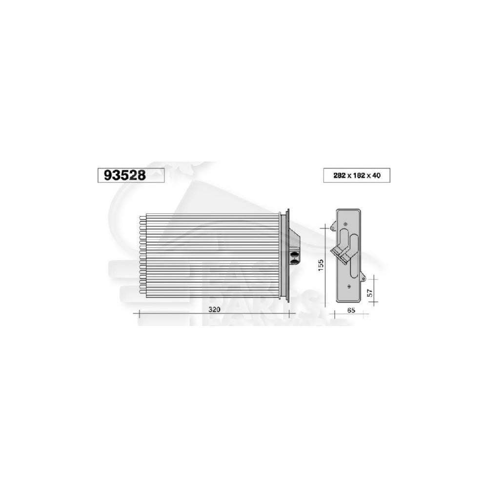 RADIATEUR DE CHAUFFAGE DROIT - GAUCHE .. CLIM AVANT pour CHRYSLER VOYAGER