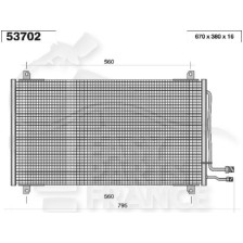 CONDENSEUR TOUS TYPES 630 X 369 X 16 pour MERCEDES SPRINTER