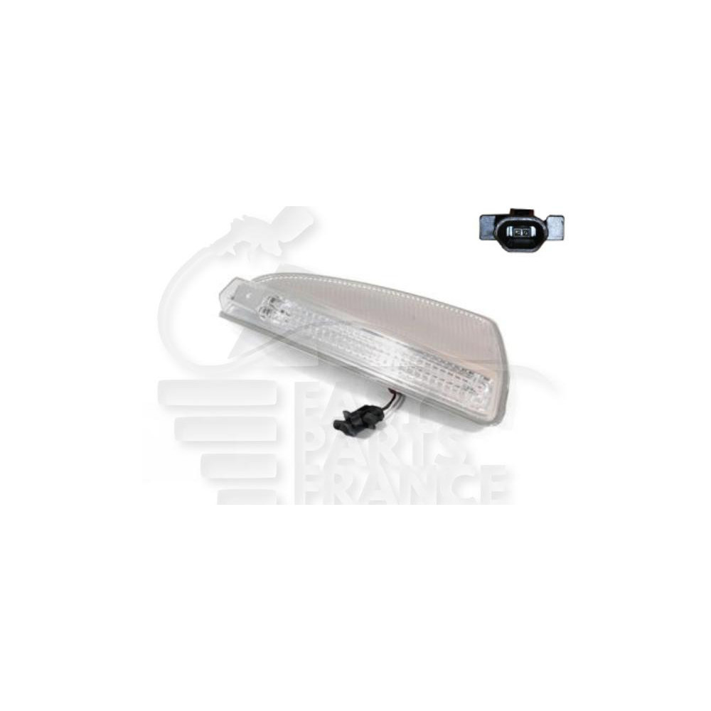 FEU DE RÉTROVISEUR DROIT BLANC → 08/08 pour MERCEDES CLASSE C - W204