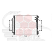 CONDENSEUR 1.4/1.8/2.0/3.6 TSI 575 X 460 X 16 pour VOLKSWAGEN PASSAT