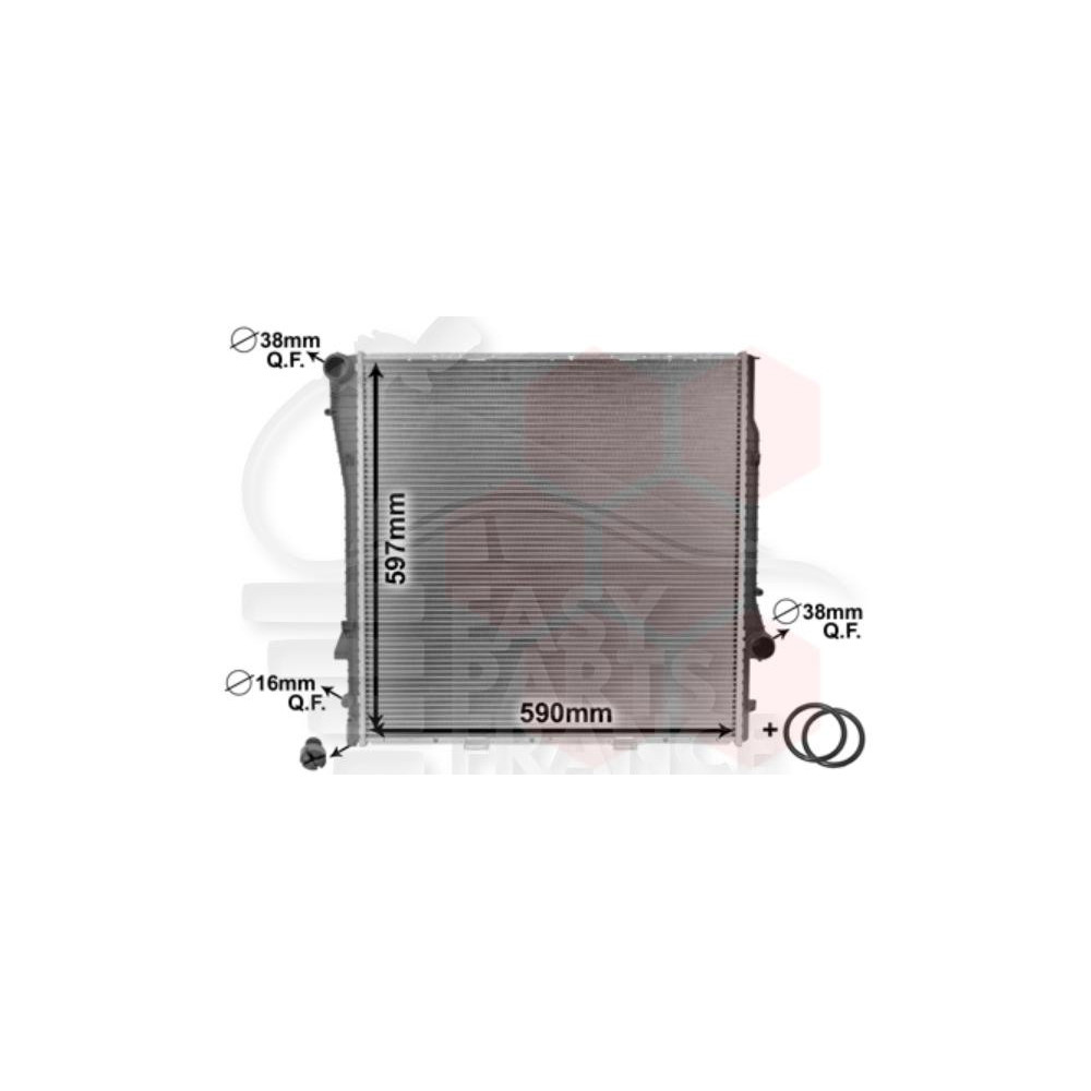 RADIATEUR 4.4/4.8 I - 3.0 DI 590 X 596 X 40 pour BMW X5