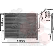 CONDENSEUR ESSENCE TOUS TYPES 520 X 420 X 16 pour BMW S3 E46 3 PTES / COUPE