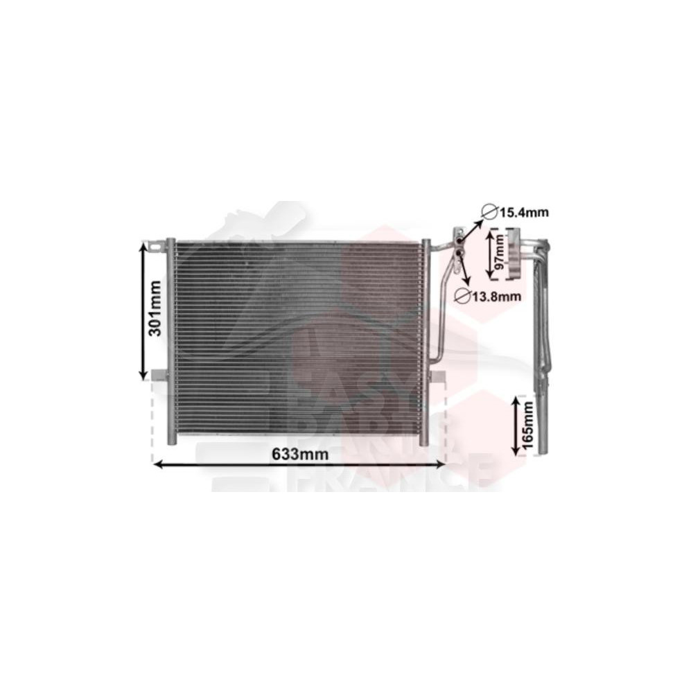 CONDENSEUR ESSENCE TOUS TYPES 520 X 420 X 16 pour BMW S3 E46 COMPACT