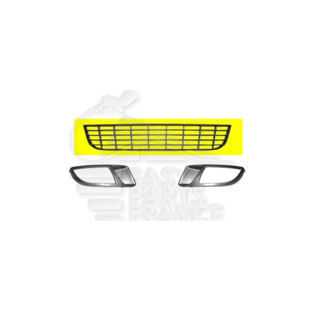 GRILLE DE PARE-CHOC AVANT CENTRALE NOIRE pour FIAT BRAVO