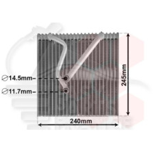 EVAPORATEUR TOUS TYPES 245 X 239 X 62 pour SEAT TOLEDO