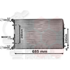 1.0 - 1.4 TDI - 1.4 I 8-16V 1.9 SDI/TDI - 2.0 AVEC CLIM 632 X 415 X 30 pour SKODA ROOMSTER