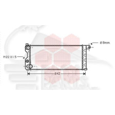 RADIATEUR 4X4 580 X 248 X 34 pour FIAT PANDA