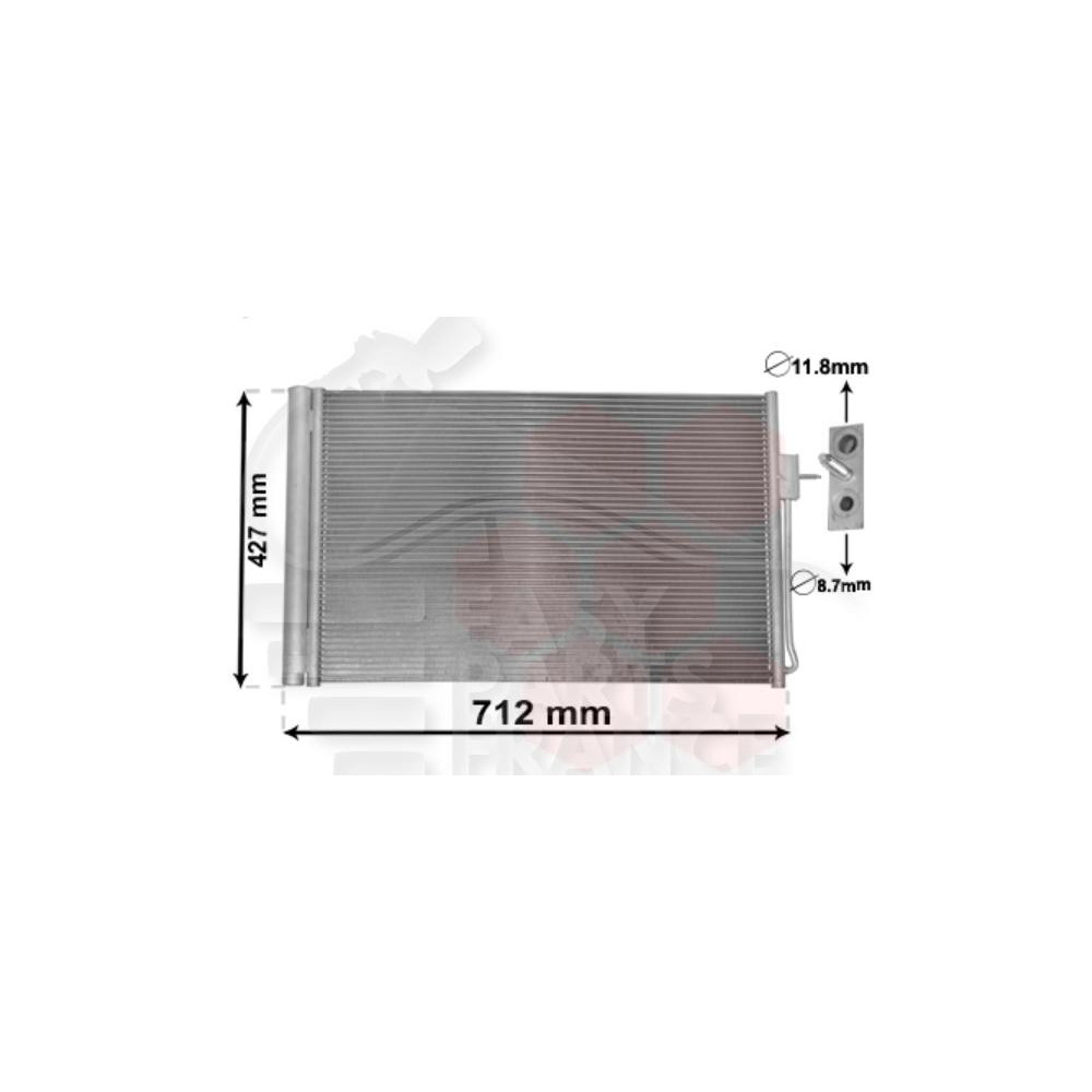 CONDENSEUR 1.4I HYBRID 637 X 413 X 16 pour OPEL AMPERA