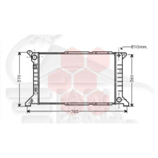 RADIATEUR 2.5 TD SANS CLIM 600 X 360 X 42 pour FORD TRANSIT
