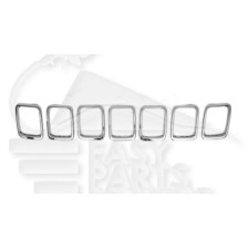 MOULURE CHROMEE DE GRILLE DE CALANDRE 7 PCES pour JEEP COMPAS