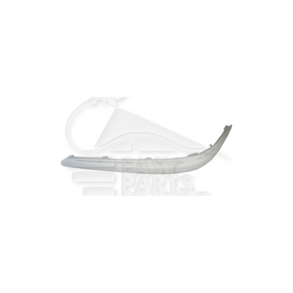 MOULURE DE PARE-CHOC AVANT-GAUCHE AVEC EMPLACEMENT JONCTION CHROME SANS PACKCONTROL pour MERCEDES CLASSE E - W211