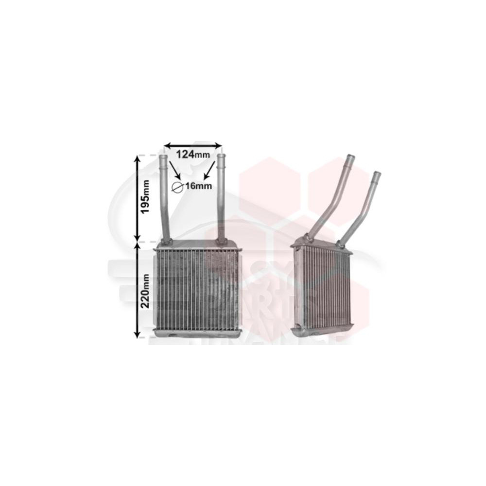 RADIATEUR DE CHAUFFAGE TOUS TYPES 175 X 188 X 26 pour OPEL ASTRA