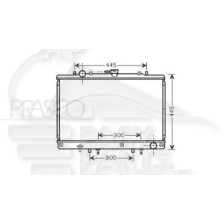 RADIATEUR 3.5 I 24 V BOÎTE AUTO AVEC OU SANS CLIM pour MITSUBISHI PAJERO SPORT