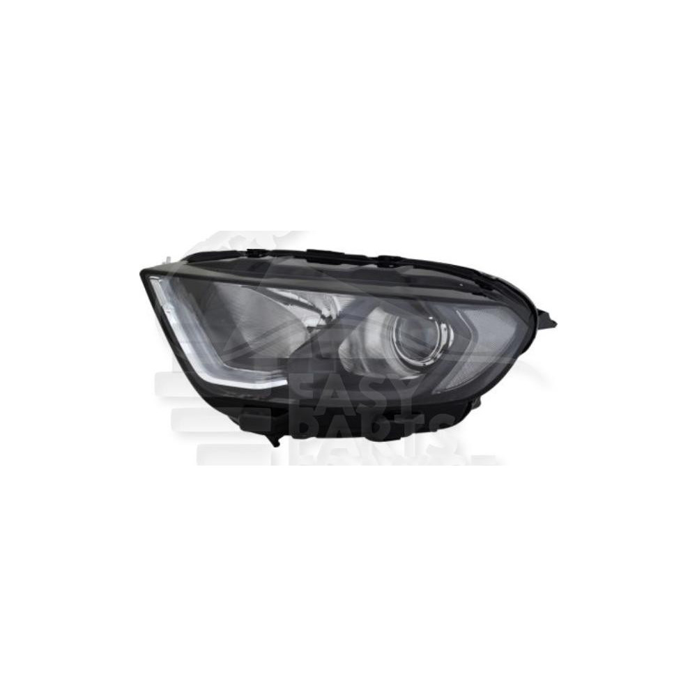 PHARE OPTIQUE GAUCHE H18-H1 ÉLECTRIQUE AVEC MOTEUR - LED FOND NOIR pour FORD ECOSPORT