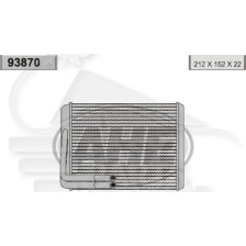 RADIATEUR DE CHAUFFAGE TOUS TYPES 215 X 155 X 25 pour HYUNDAI MATRIX
