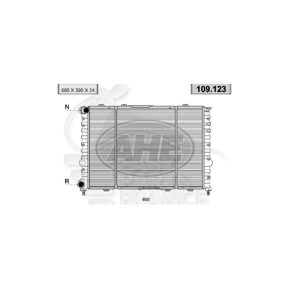 RADIATEUR 1.8 - 2.0 I 16 V 2.5 I V 6 24 V + CLIM 580 X 394 X 34 pour ALFA ROMEO 156