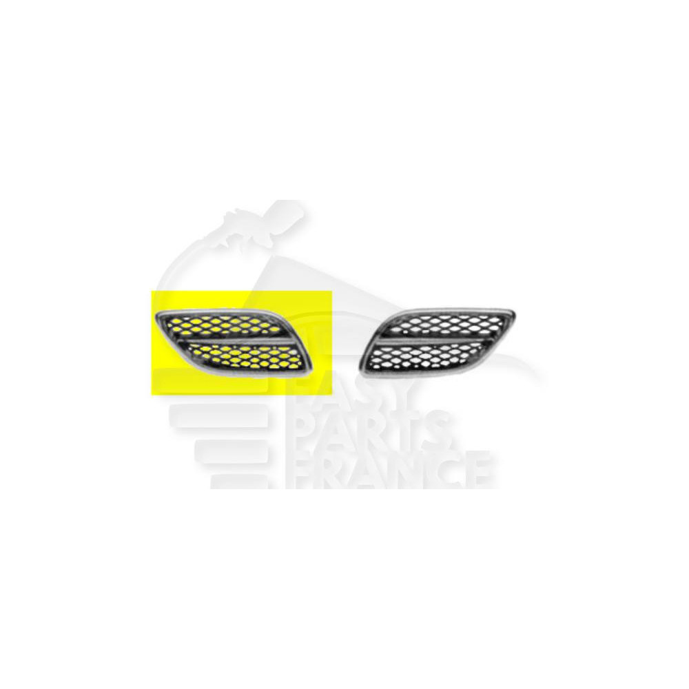 GRILLE DE CAPOT AVANT-DROIT CHROMEE/NOIRE pour NISSAN PRIMERA