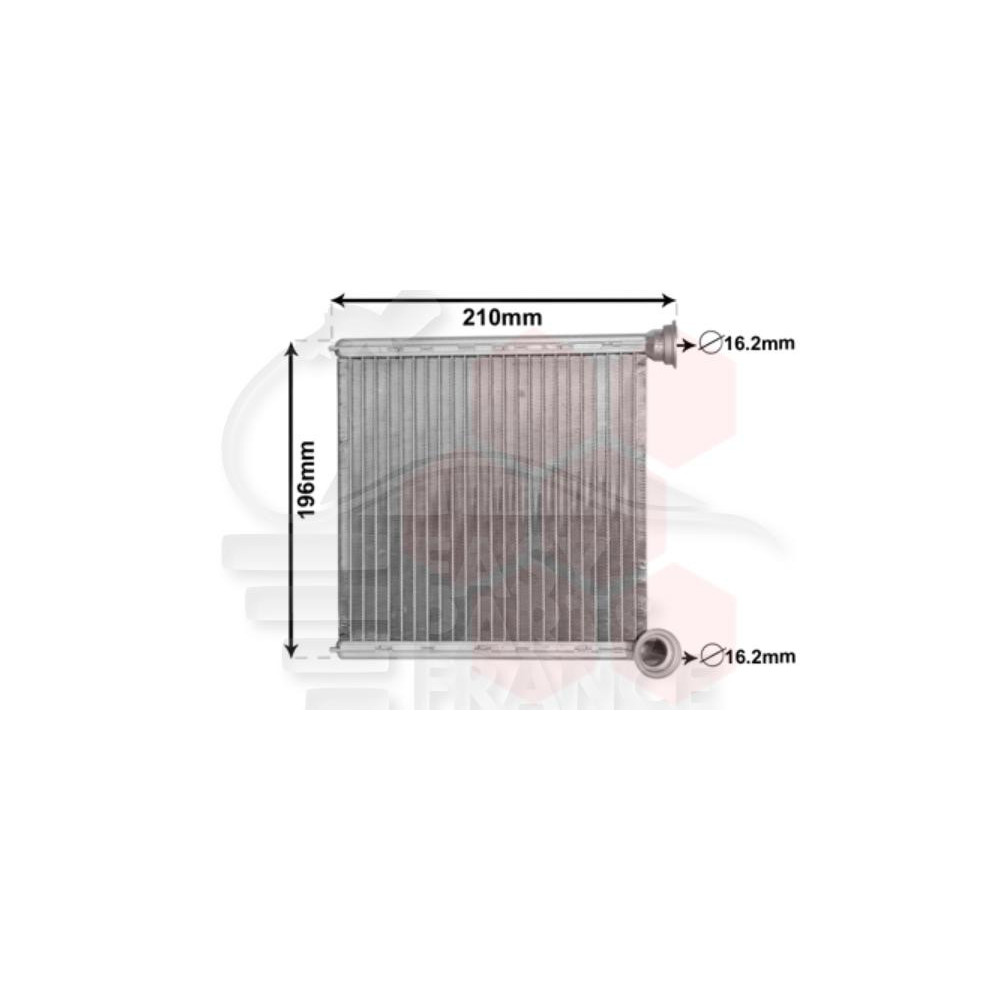 RADIATEUR DE CHAUFFAGE TOUS TYPES - 171 X 184 X 26 pour SKODA OCTAVIA