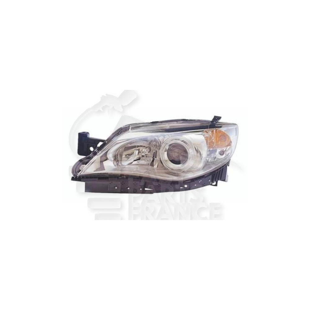 PHARE OPTIQUE GAUCHE H7+HB3 ÉLECTRIQUE AVEC MOTEUR FOND CHROME pour SUBARU IMPREZA