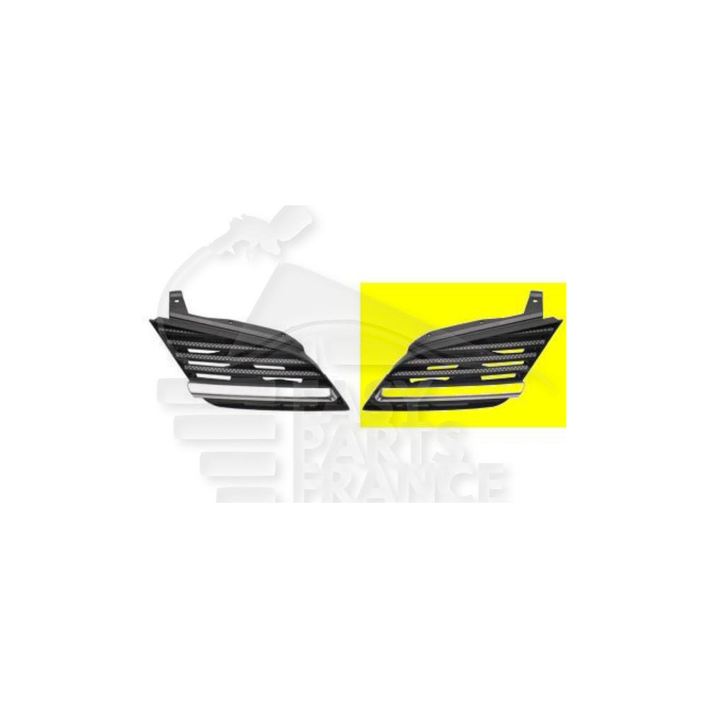 GRILLE DE CALANDRE AVANT-GAUCHE CHROMEE/NOIRE pour NISSAN PRIMERA