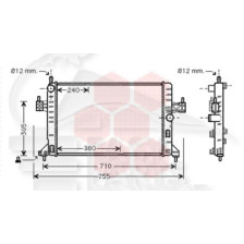 RADIATEUR 1.7 DI/1.7 DTI 600 X 395 X 33 pour OPEL CORSA