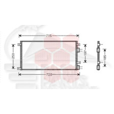 CONDENSEUR 2.8 D/TD 638 X 310 X 16 02 → pour IVECO DAILY