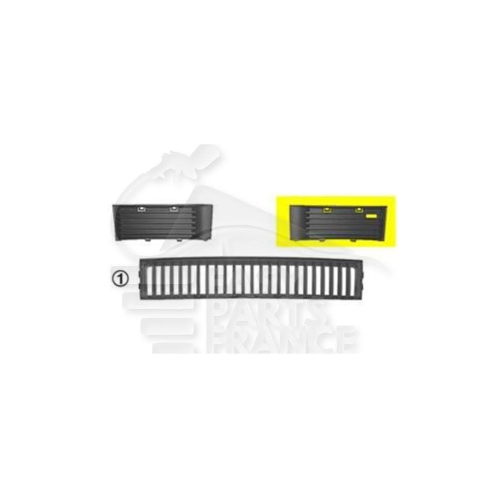 GRILLE DE PARE-CHOC AVANT-GAUCHE NOIRE pour SKODA FABIA