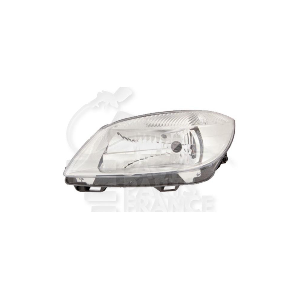 PHARE OPTIQUE GAUCHE H4 ÉLECTRIQUE AVEC MOTEUR pour SKODA FABIA